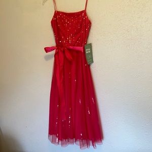 Pink sparkly formal dress
